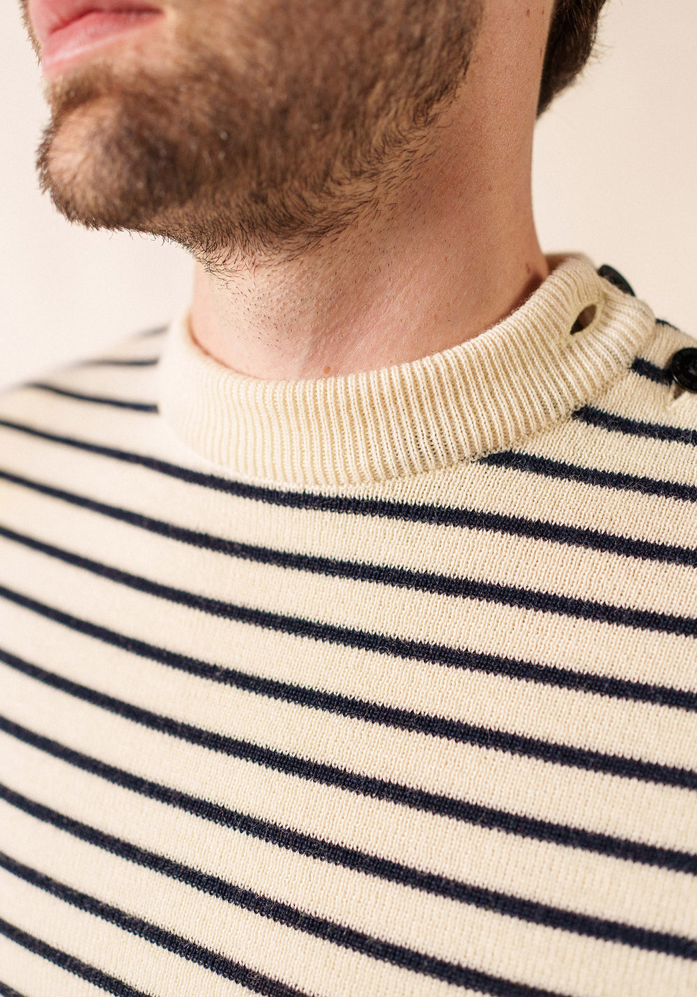 Matelot Fisherman Sweater (ECRU / NAVY)