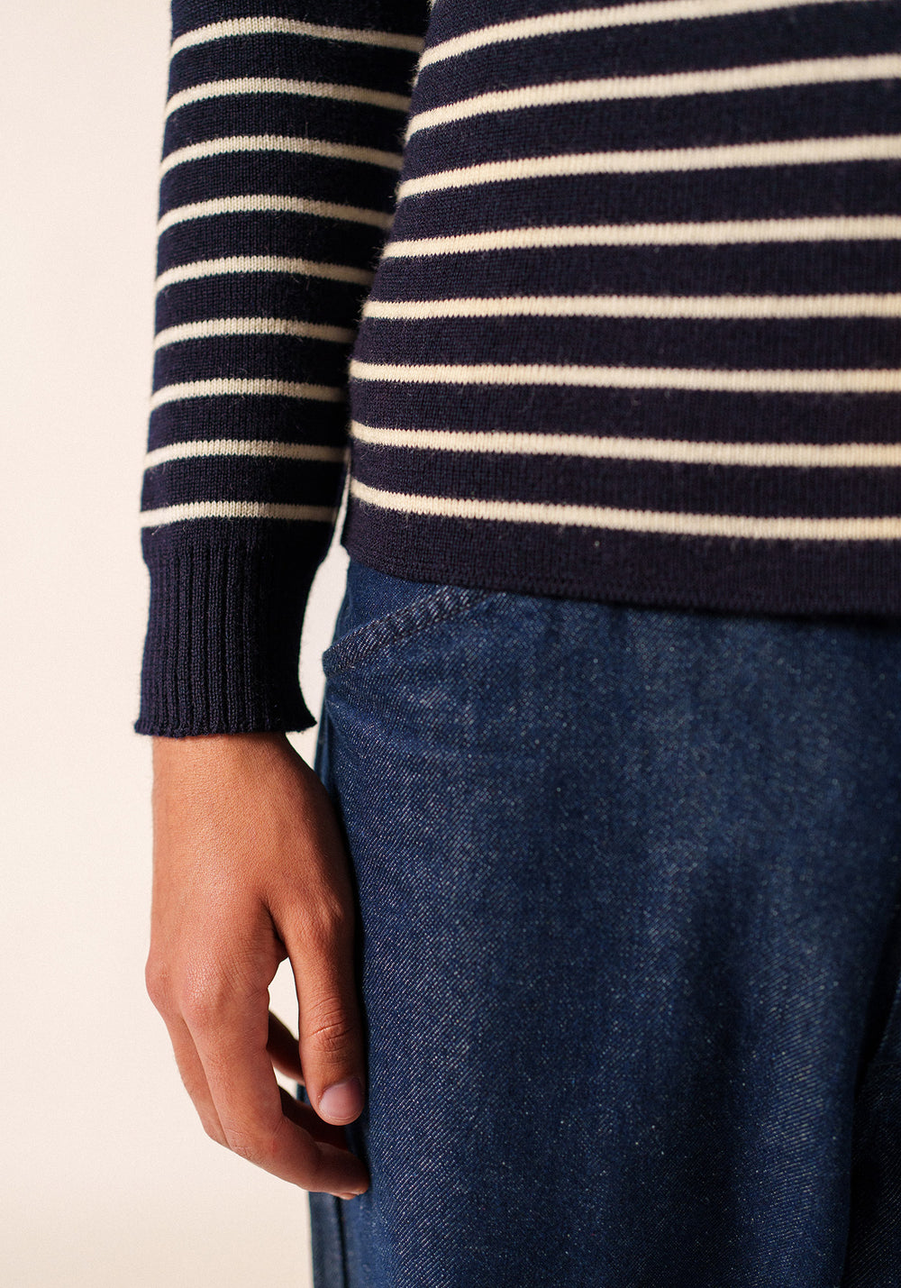 Matelot Fisherman Sweater (NAVY / ECRU)