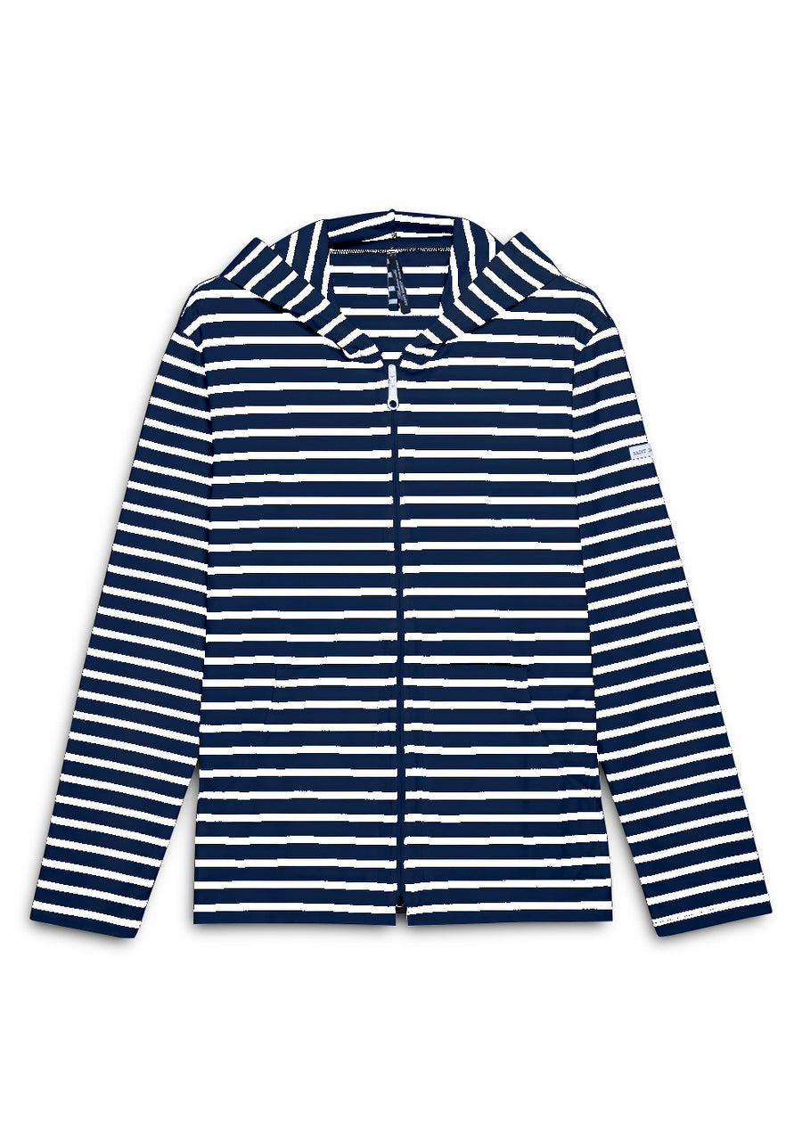 Plougastel II Striped Hoodie (NAVY / WHITE)