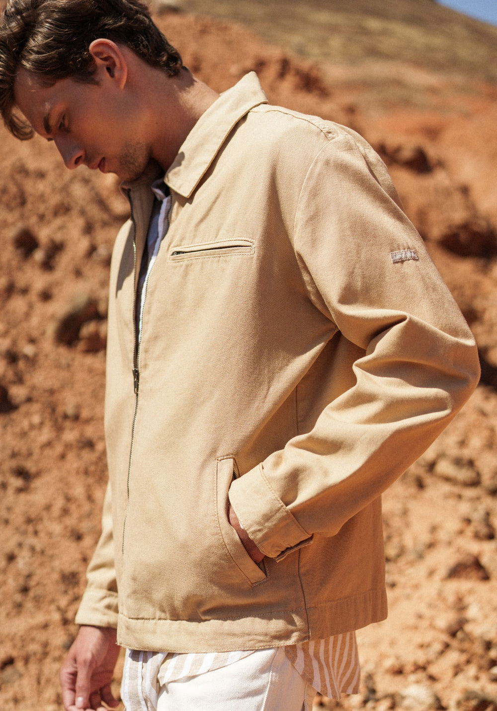 Zephyr cotton canvas jacket (SAIL CANVAS)