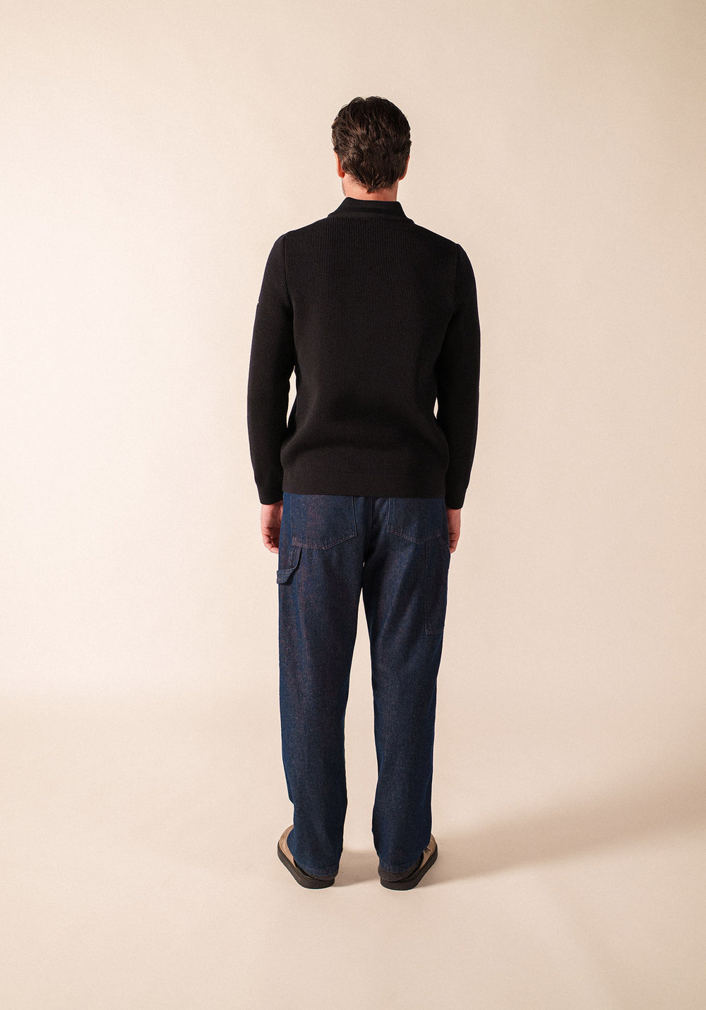 BOURBOULE Henley Sweater (NAVY)