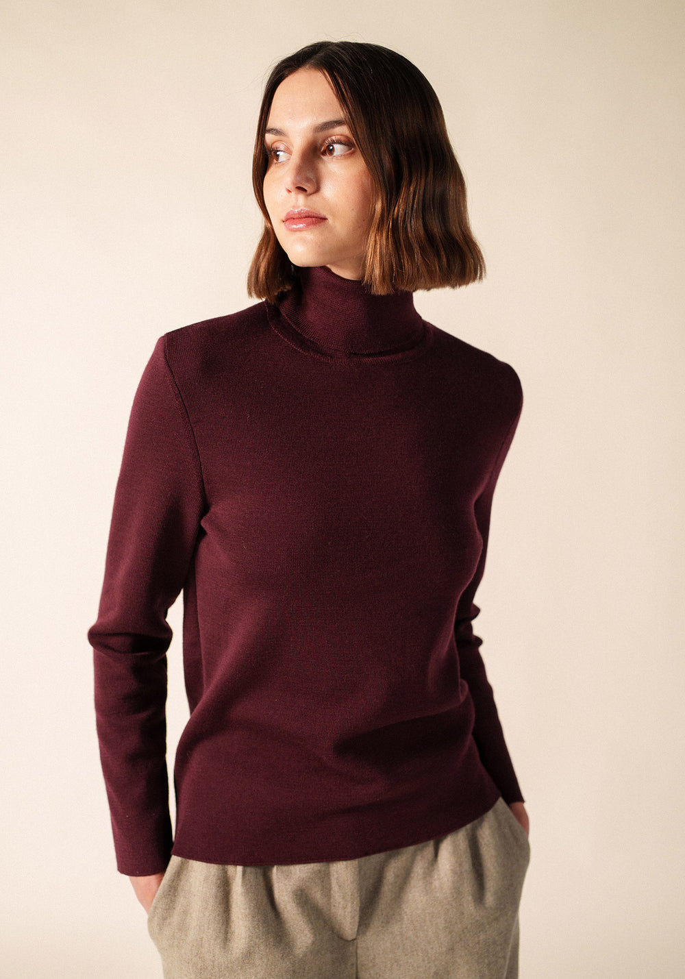 HOUAT Sweater (BURGUNDY)