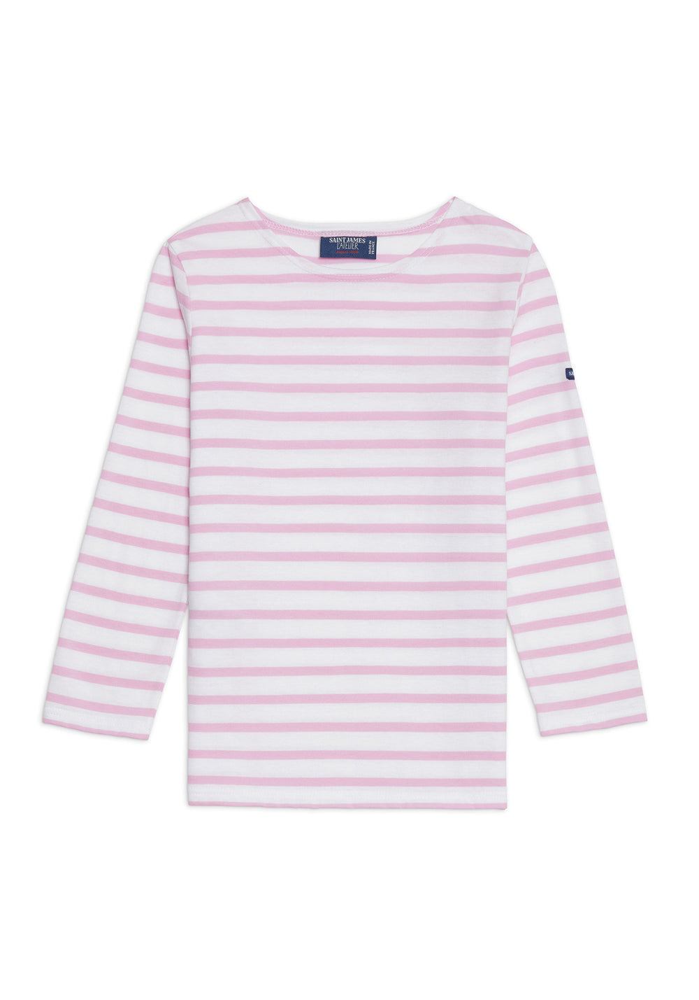 MINQUIERS KIDS Breton Shirt (WHITE / TEA ROSE PINK)
