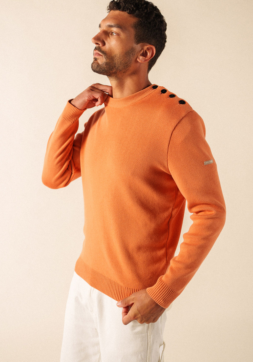 CANCALE cotton Fisherman Sweater (CLAY)