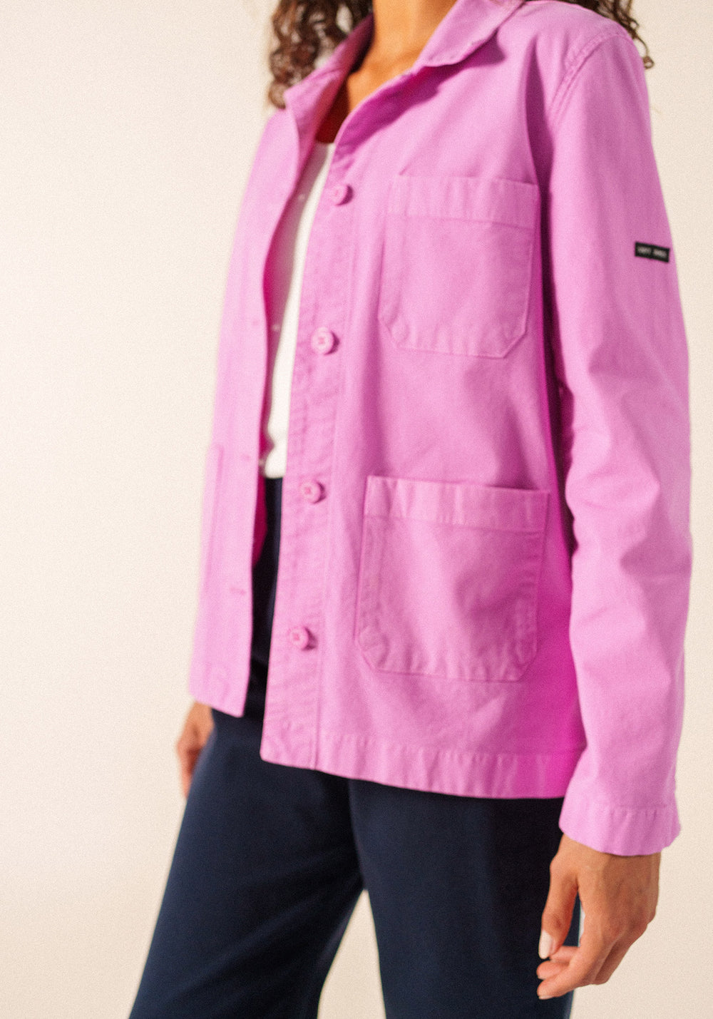 Alize French Chore Jacket (TEA ROSE PINK)