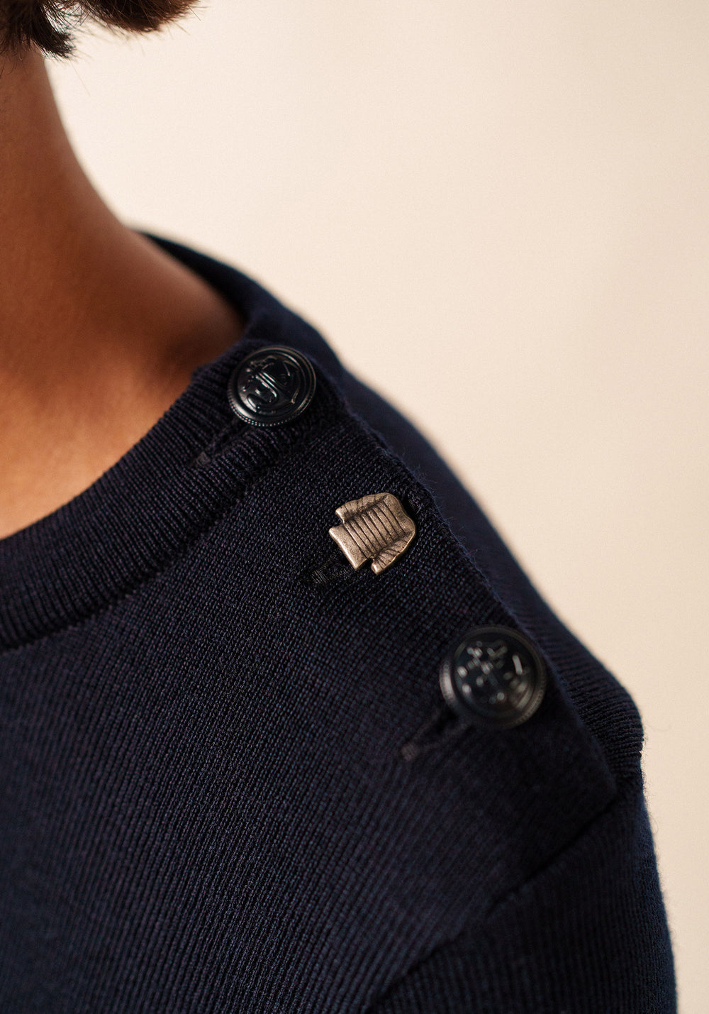 BREGANCON Breton Sweater (NAVY)