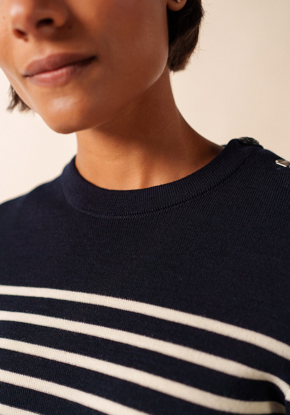 Bregancon Breton Sweater (NAVY / IVORY)