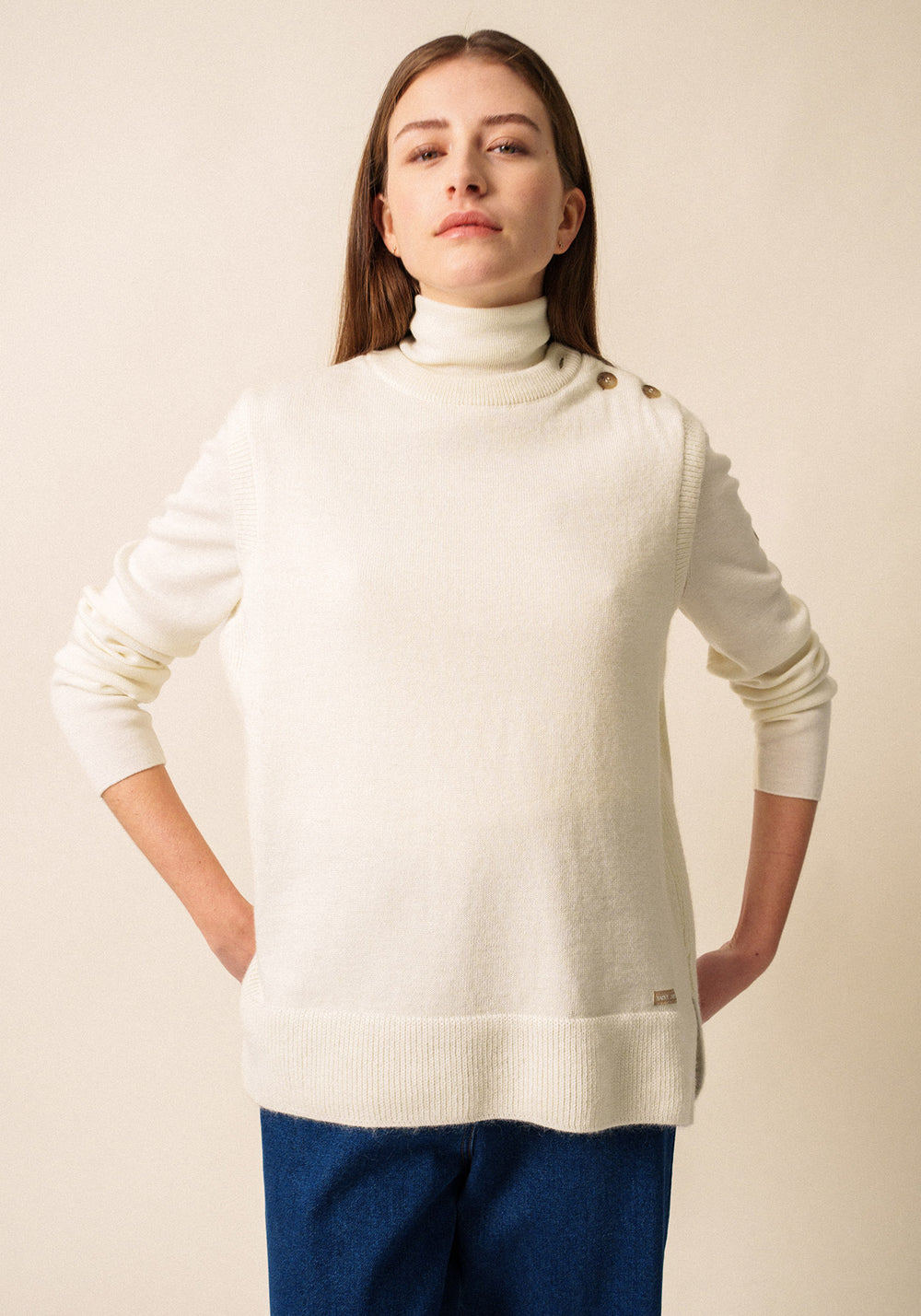 La Clusaz Mohair Vest (WINTER WHITE)