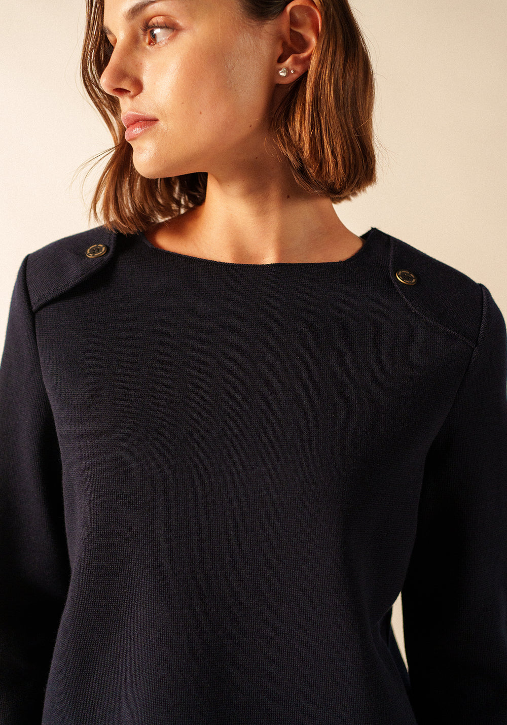 Modane Wool Sweater (NAVY)