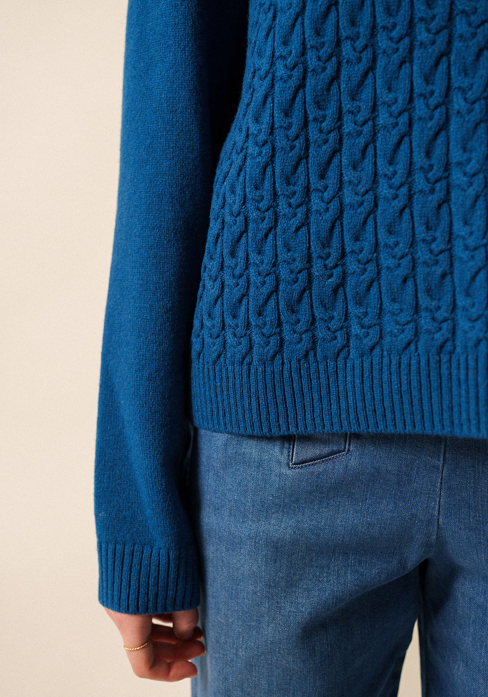 Samoens Wool Sweater (DEEP TEAL)