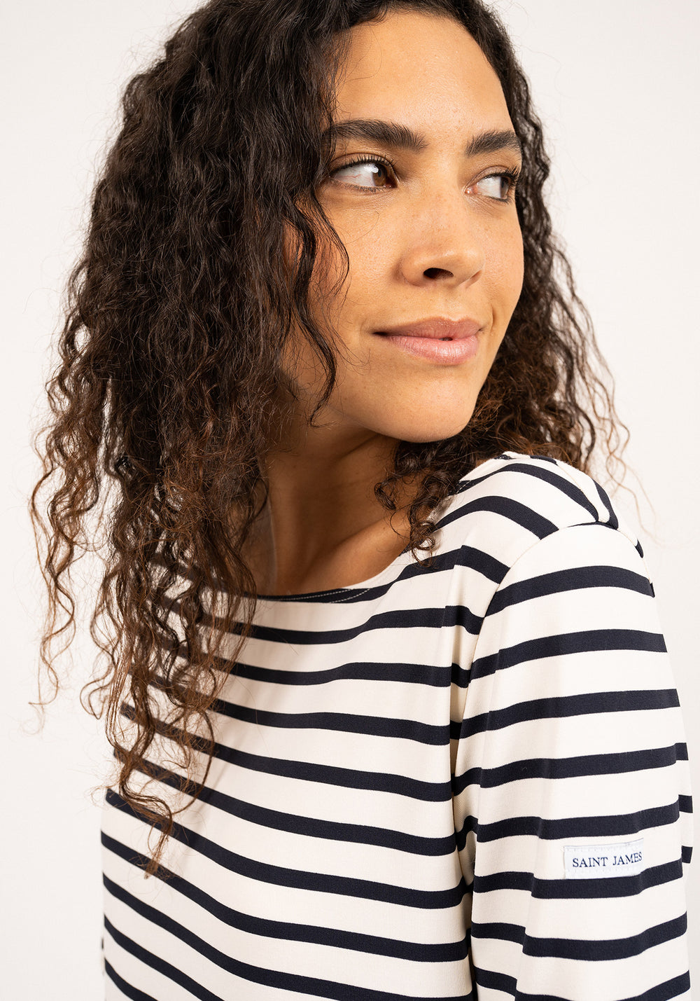 Phare Anti-Uv Striped Tunic (WHITE / NAVY)