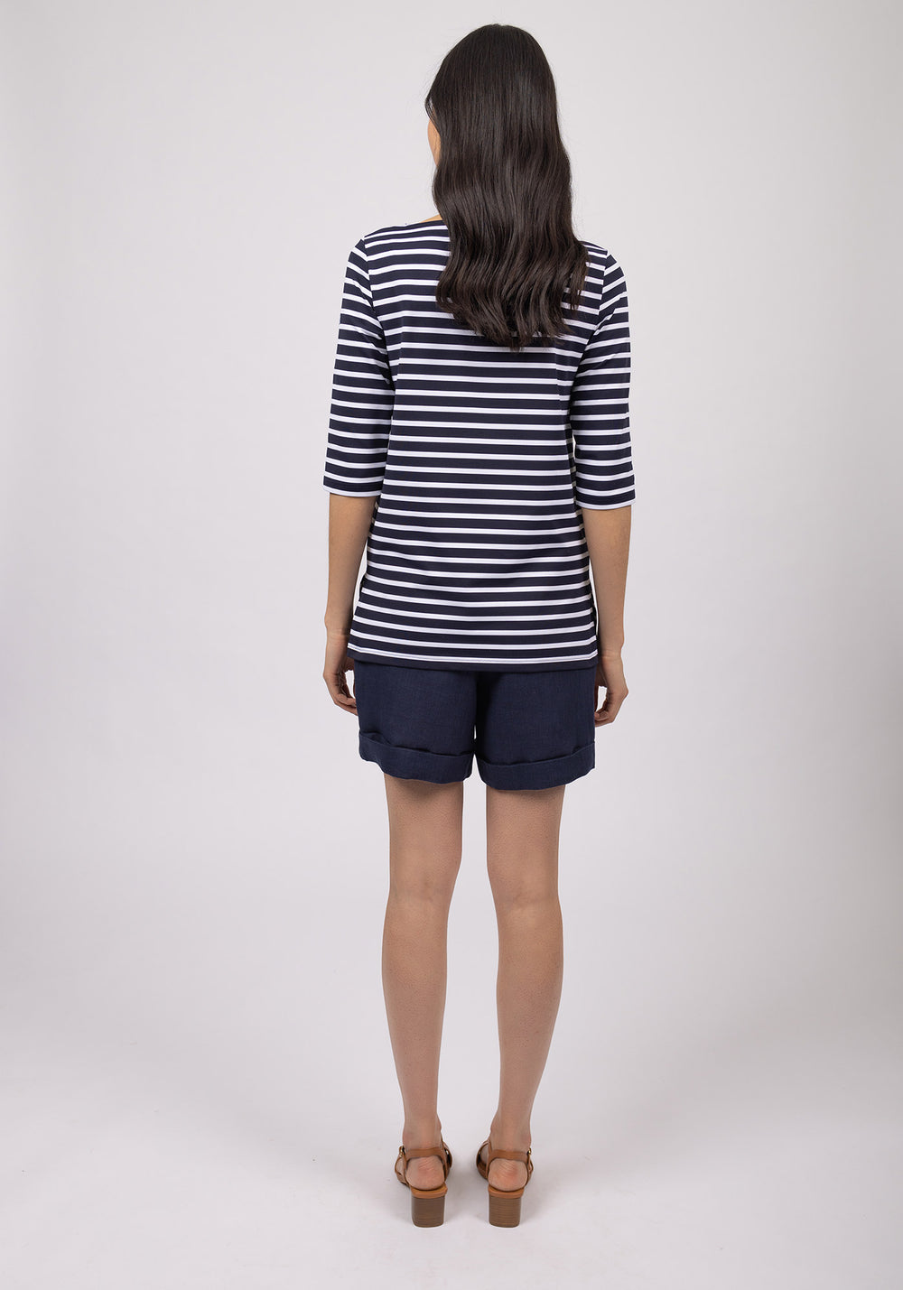 Phare Anti-Uv Striped Tunic (NAVY / WHITE)