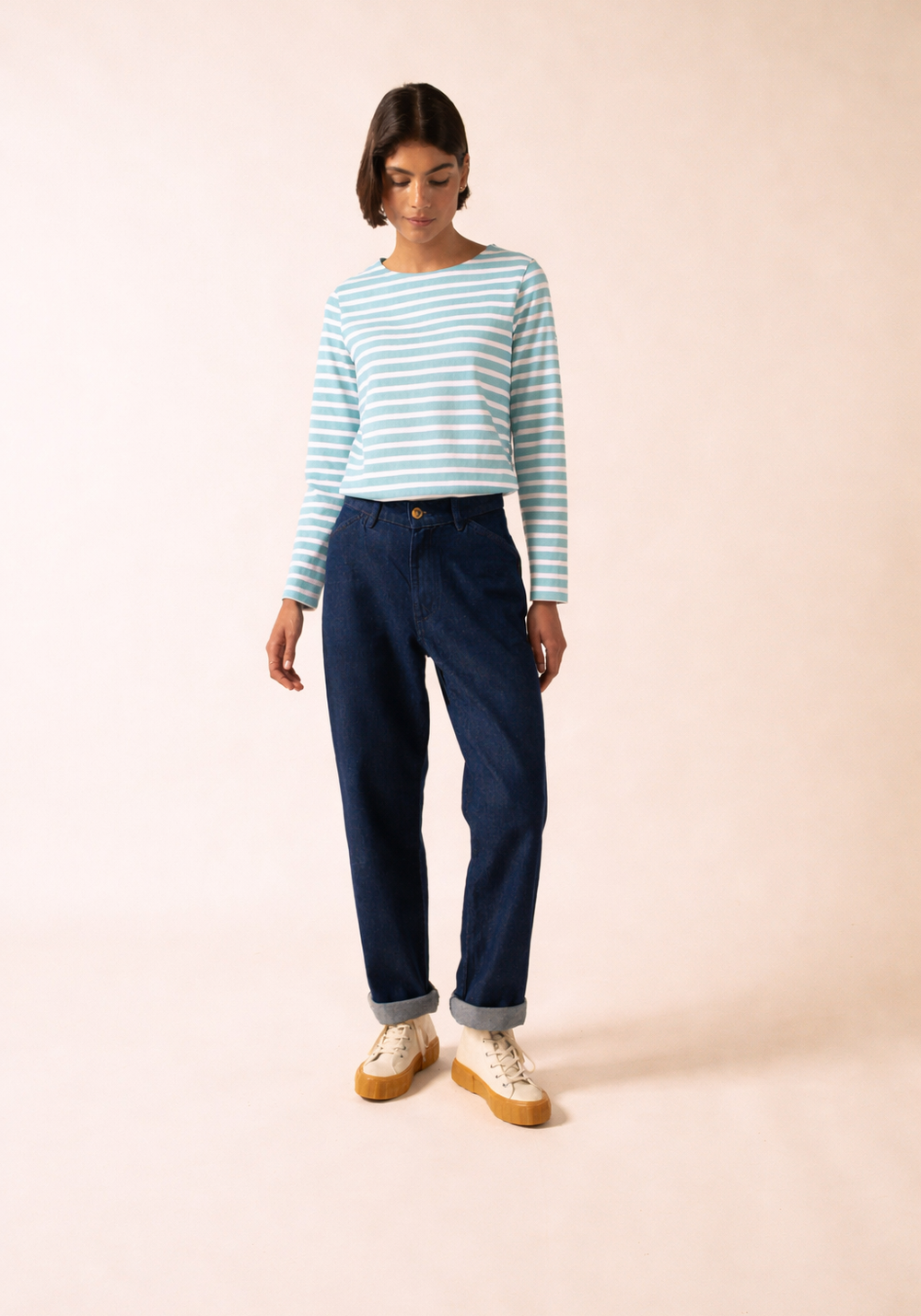 Meridame II Breton Shirt (SKYLIGHT BLUE / WHITE)