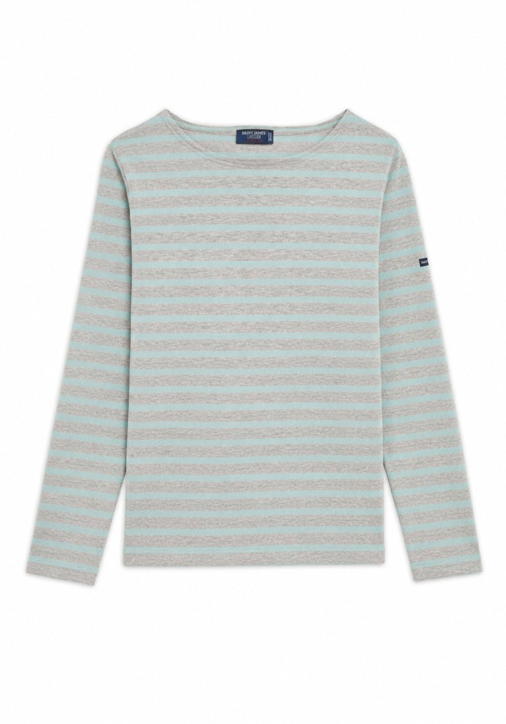 MERIDAME II Breton Shirt (PEARL MELANGE / LIGHT COASTAL BLUE)