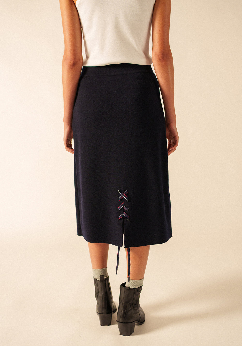 Cabestan Skirt x Isabelle Ballu (NAVY)