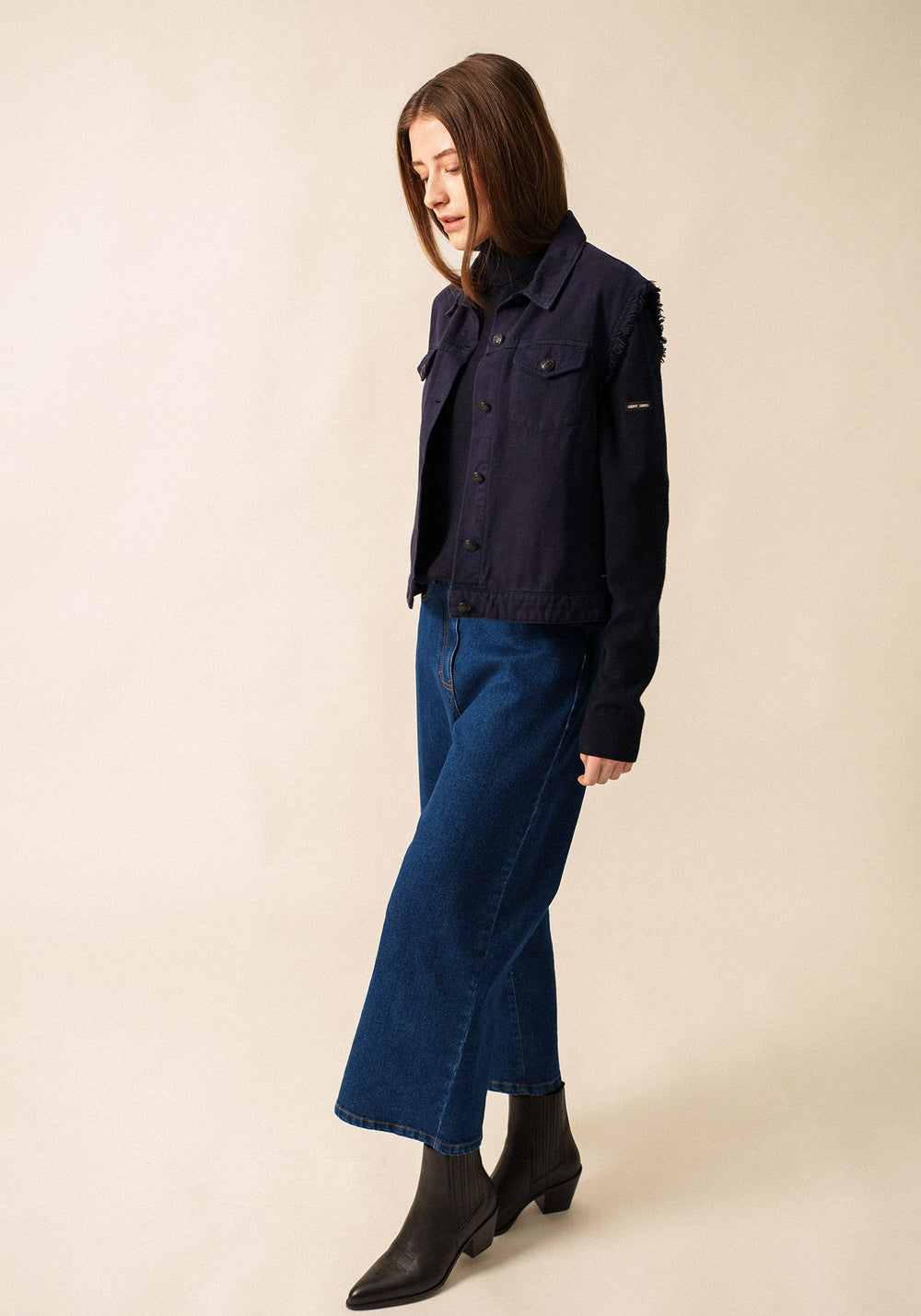 St Ines Denim Vest (NAVY)