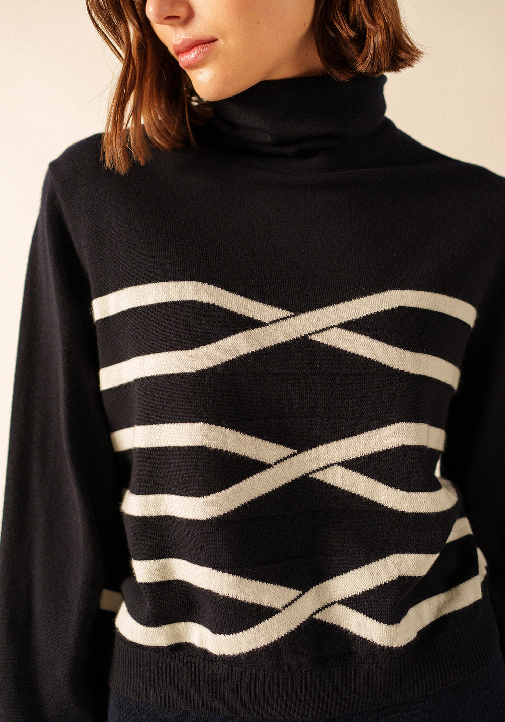 SAILOR Sweater x Isabelle Ballu (NAVY / IVORY)