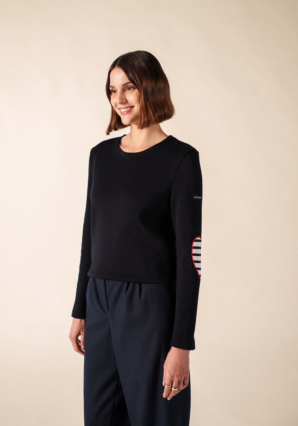 VAUJANY GEMINI SWEATER Wool Sweater (NAVY / ECRU / RED)