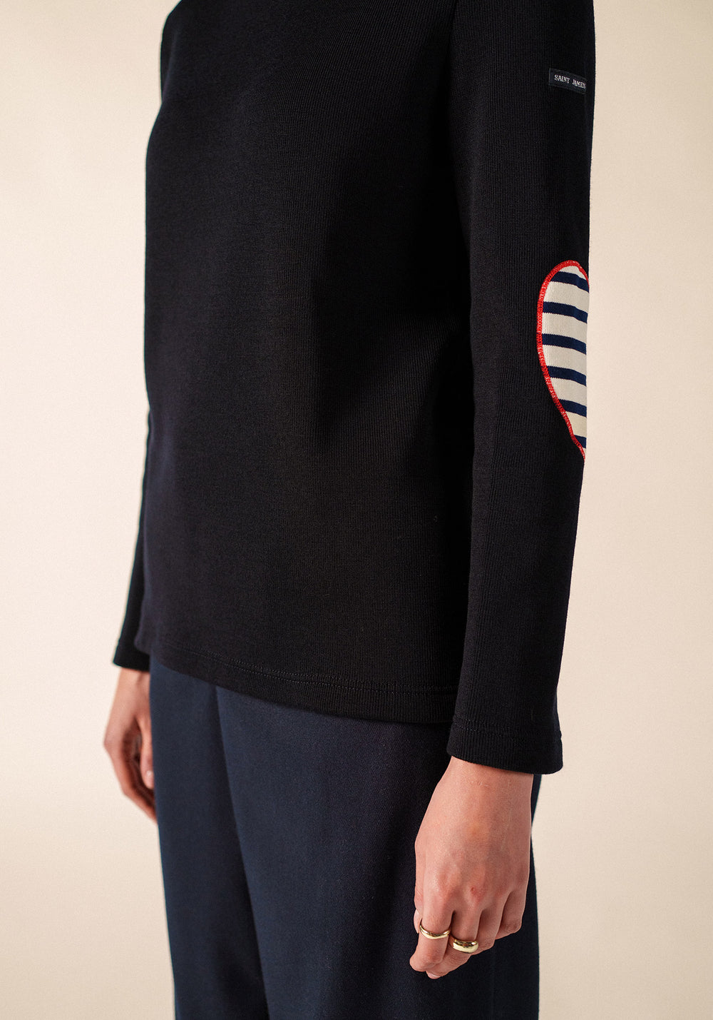 VAUJANY GEMINI SWEATER Wool Sweater (NAVY / ECRU / RED)