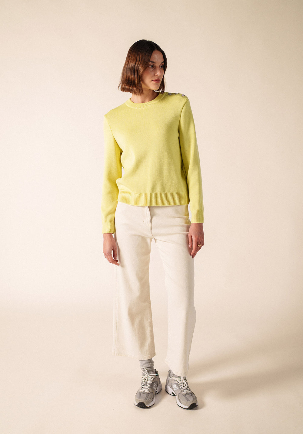 CANCALE Fisherman Sweater for Women (BUTTER YELLOW )