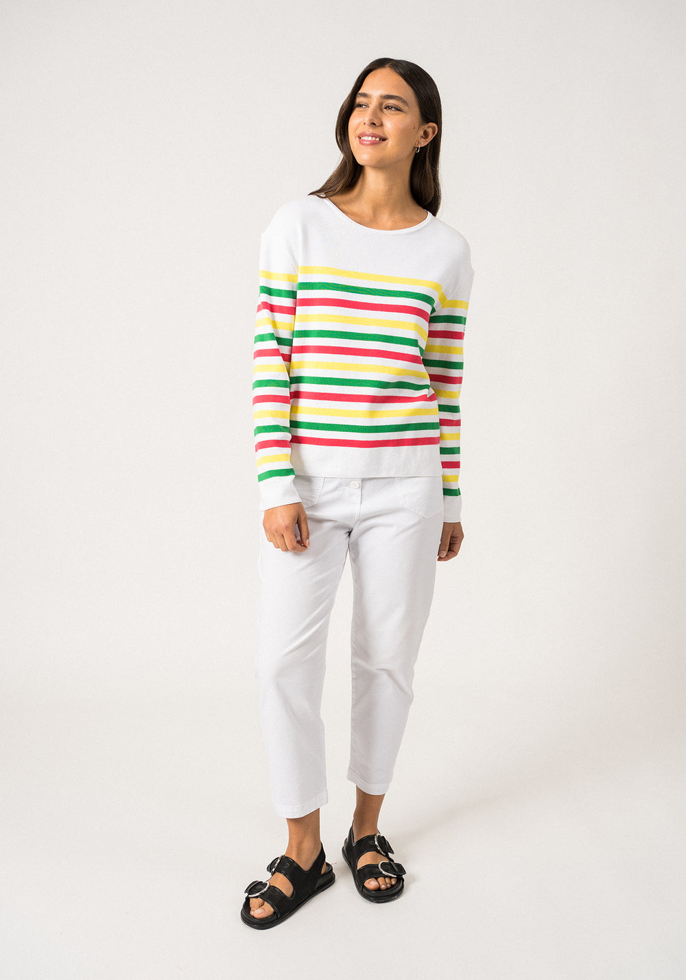 Ecrins Cotton Striped Sweater (CÔTE D'AZUR)