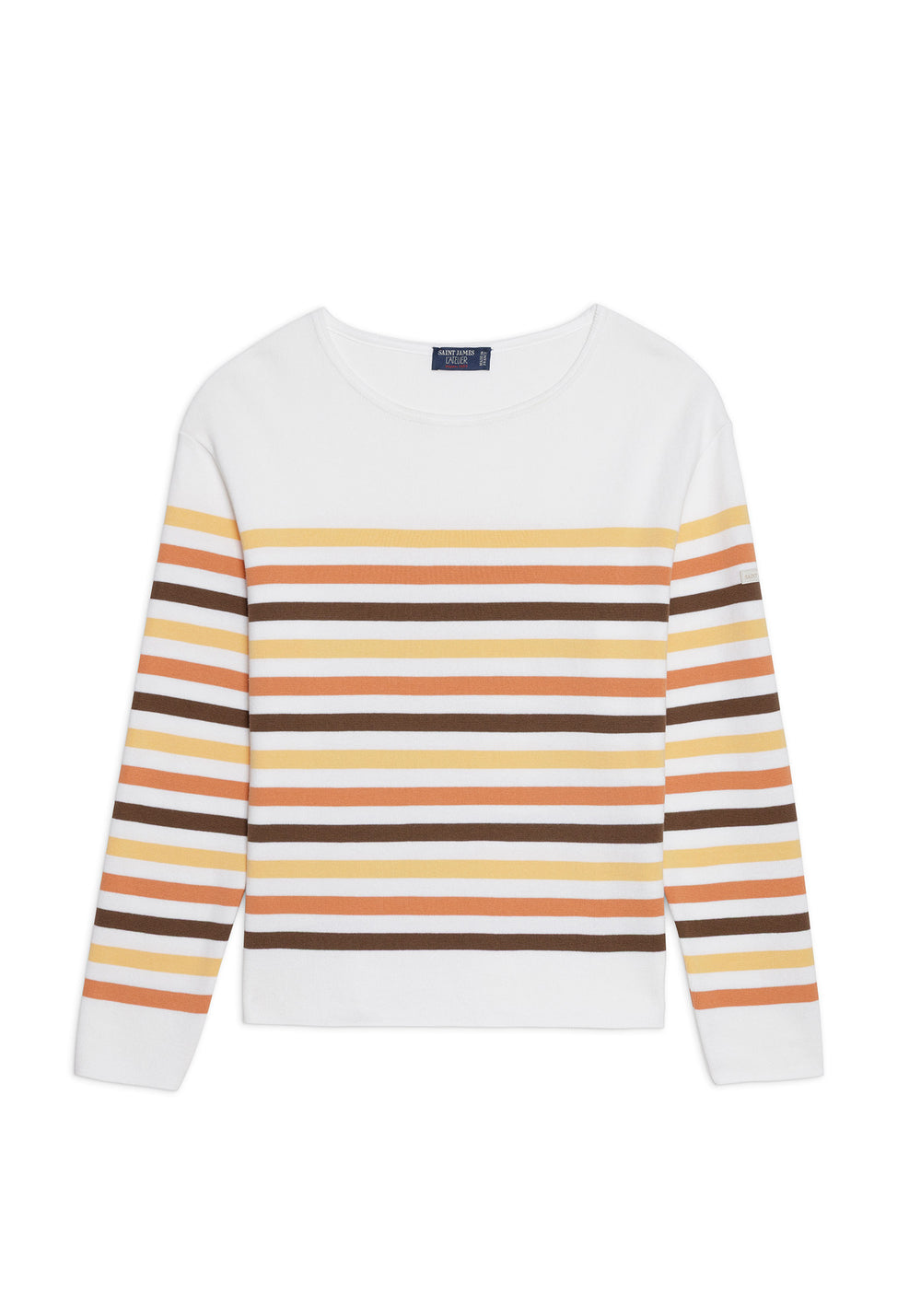 ECRIN COTTON TRICOLOR Striped Sweater (INTERWOVEN EARTH)