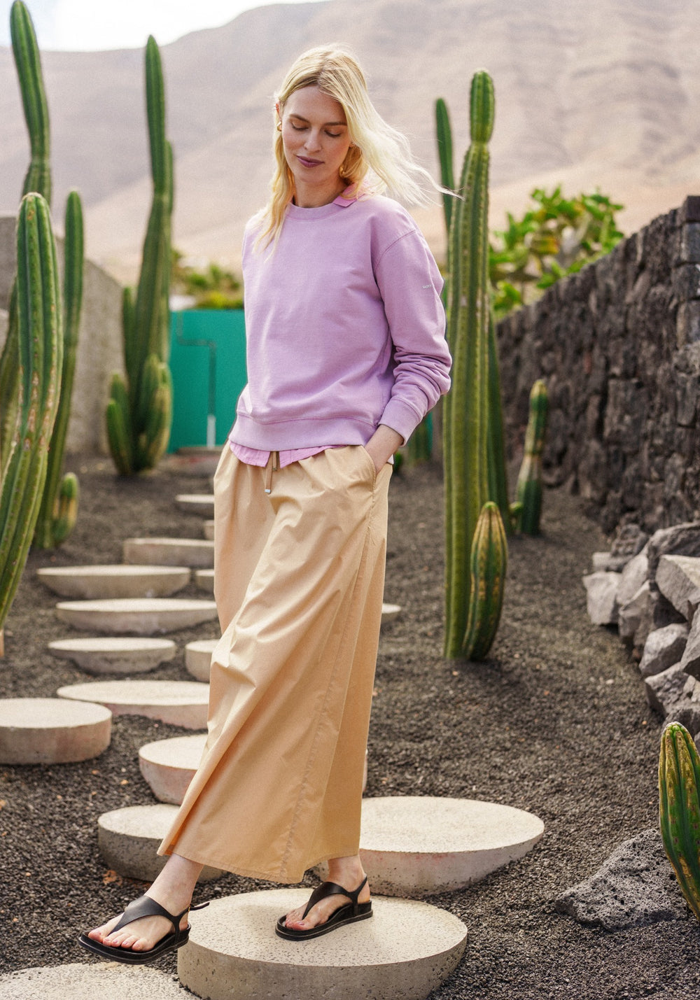 LISE Cotton Sweatshirt (TEA ROSE PINK)