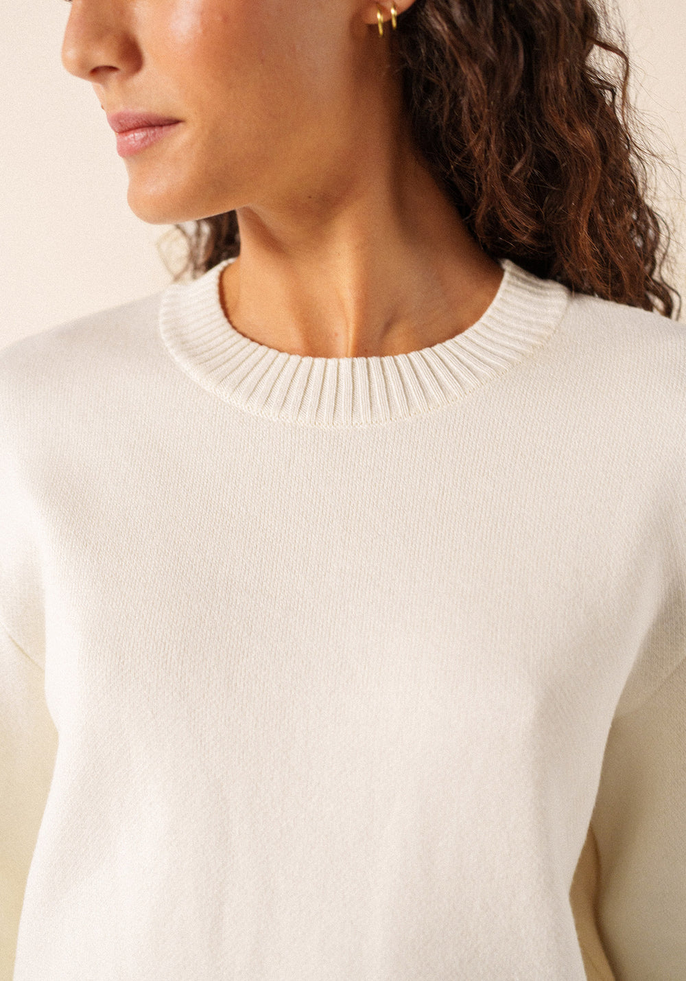 CAVAILLON Cotton Sweater (IVORY)