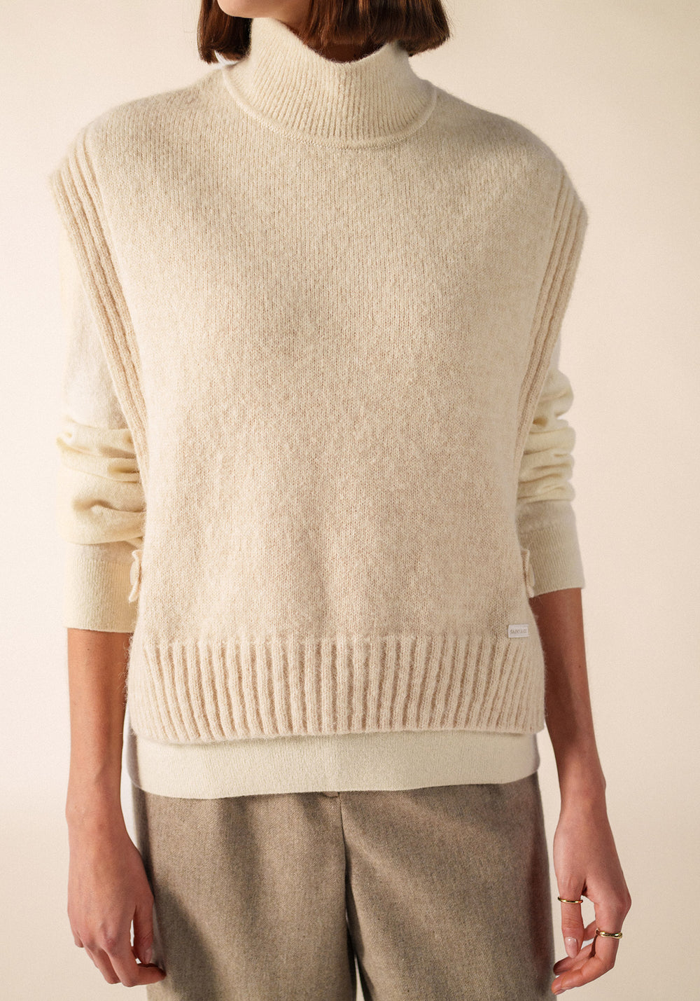 CIBOURE Wool Dickey (IVORY)