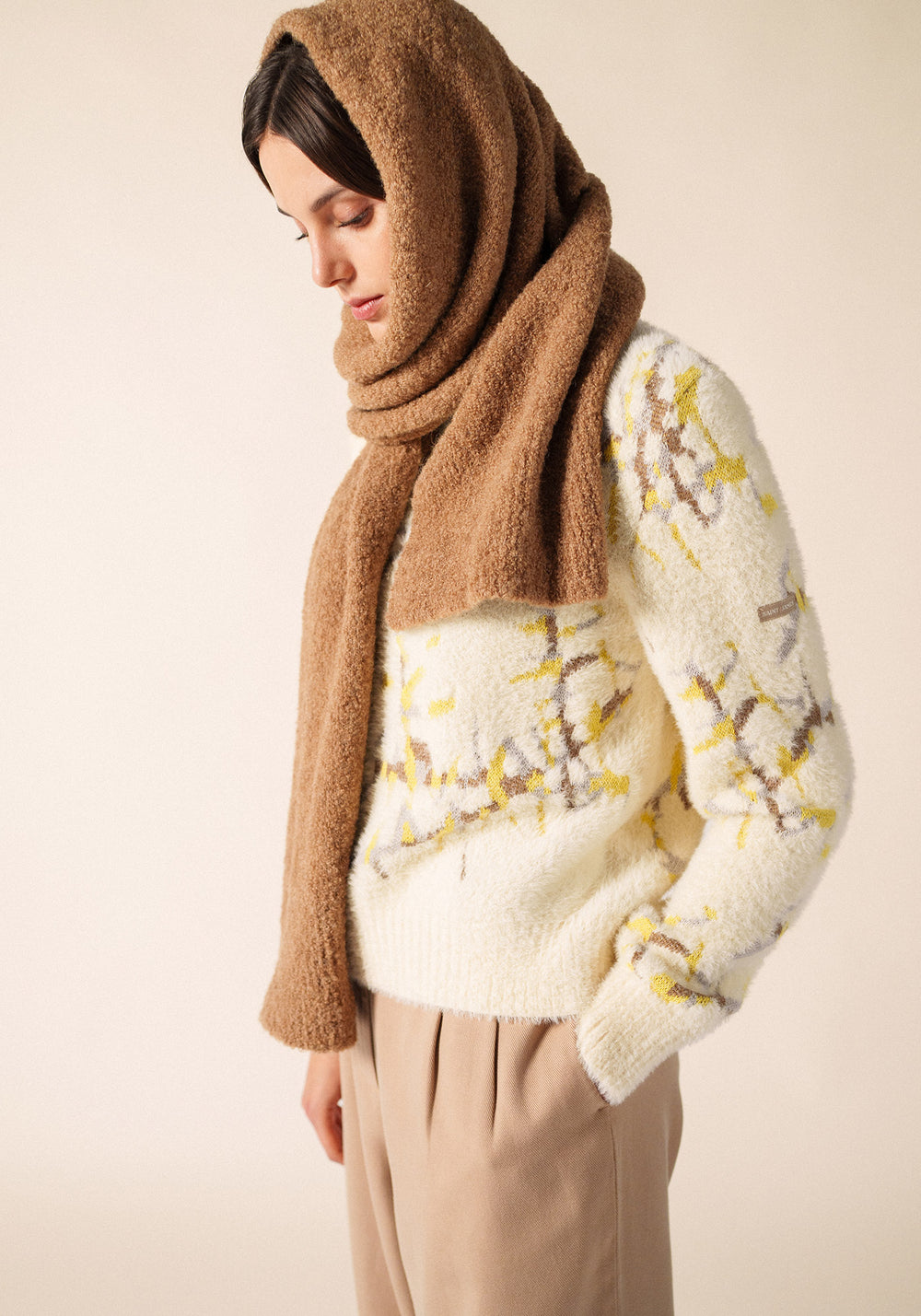 CADEAC Scarf (DARK BEIGE)