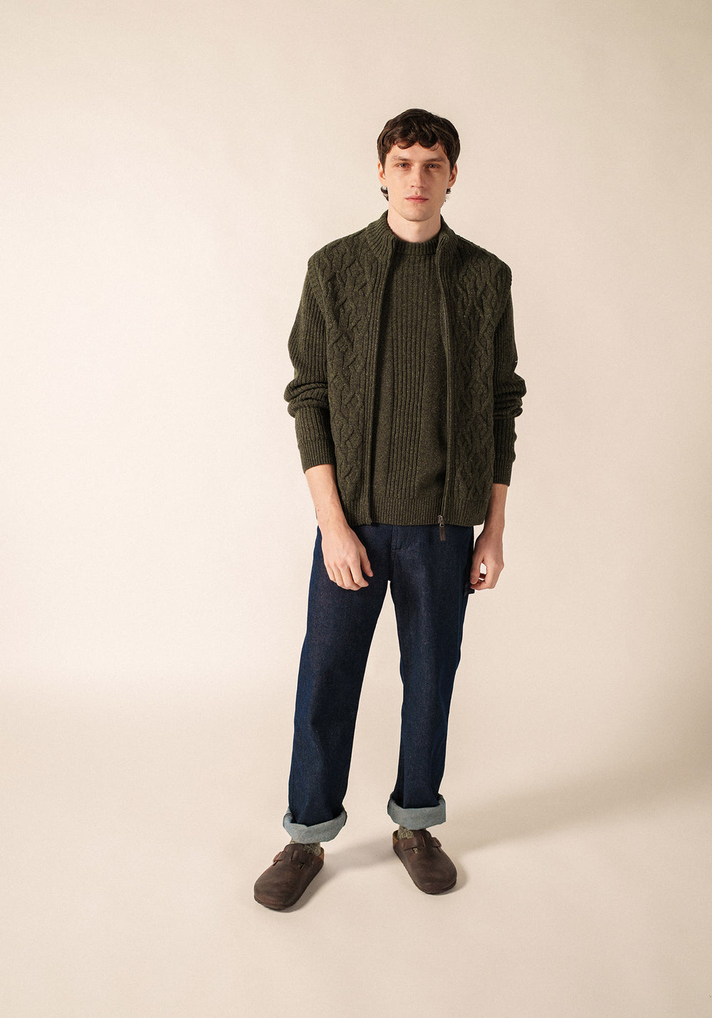 PERTH Vest (MOSS GREEN MELANGE)
