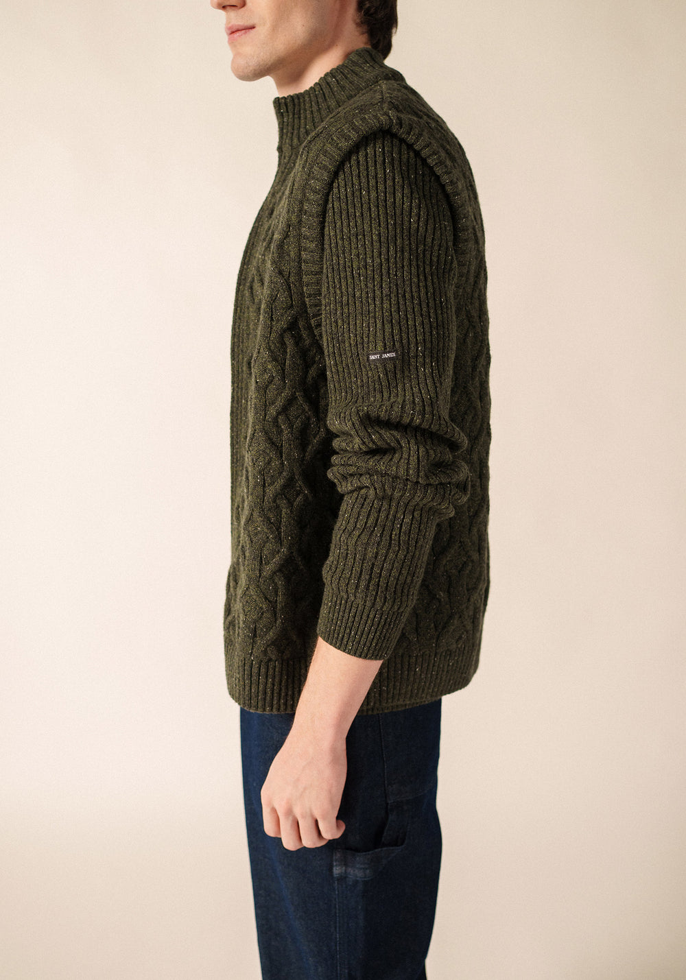 PERTH Vest (MOSS GREEN MELANGE)