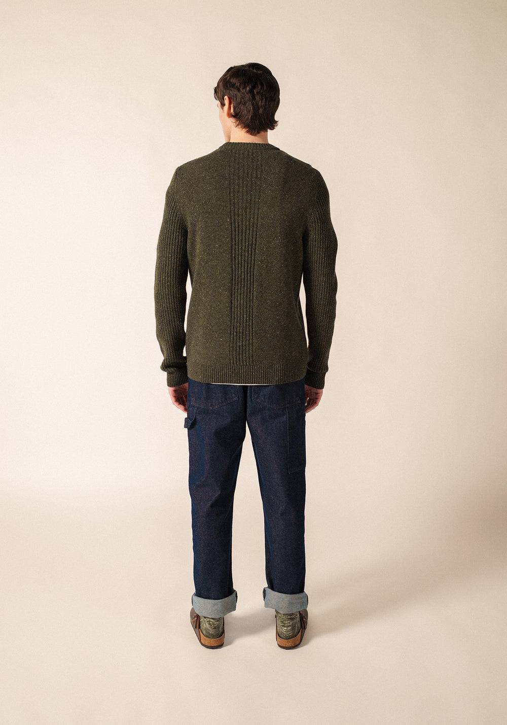 GREENFIELD Sweater (MOSS GREEN MELANGE)