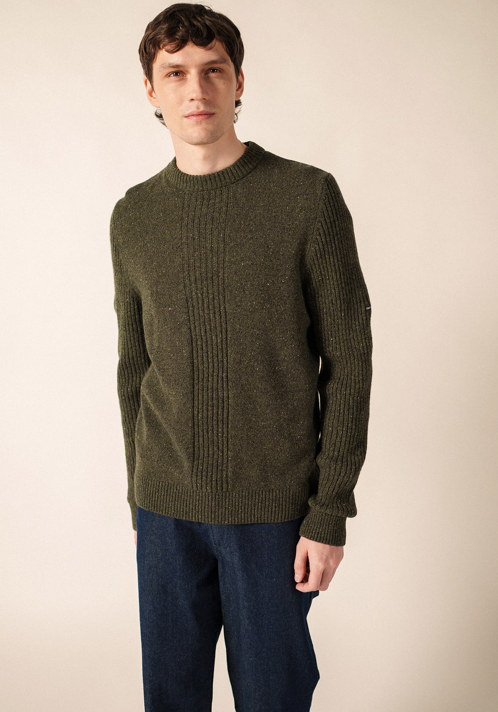 GREENFIELD Sweater (MOSS GREEN MELANGE)