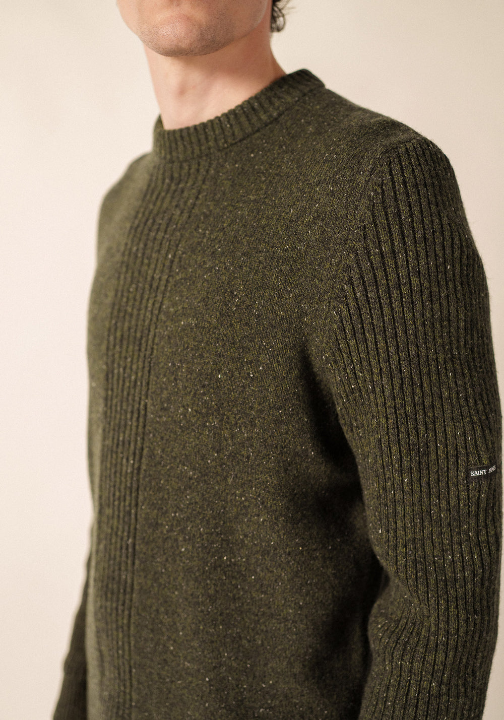 GREENFIELD Sweater (MOSS GREEN MELANGE)