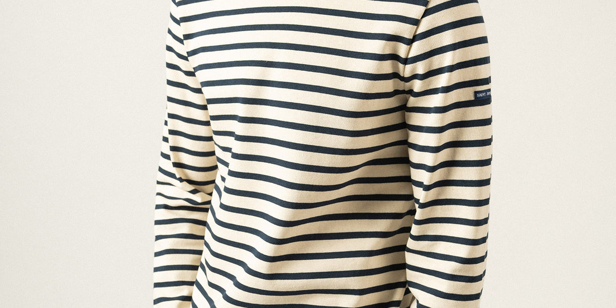 Buy saint james striped shirt size M