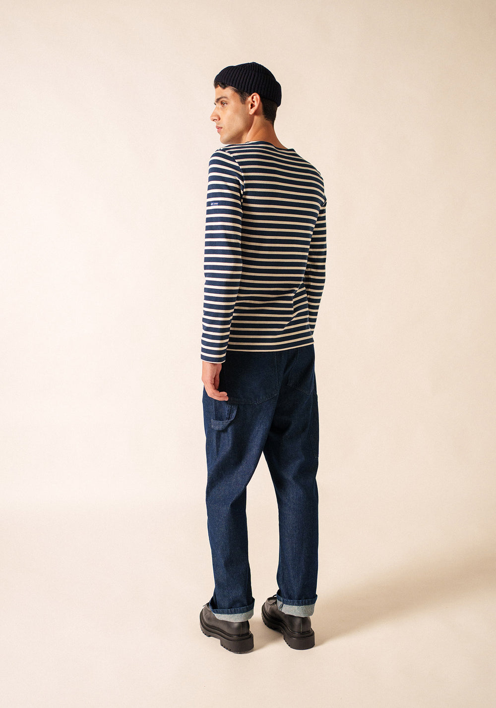 MERIDIEN MODERNE Breton Shirt (NAVY / ECRU)
