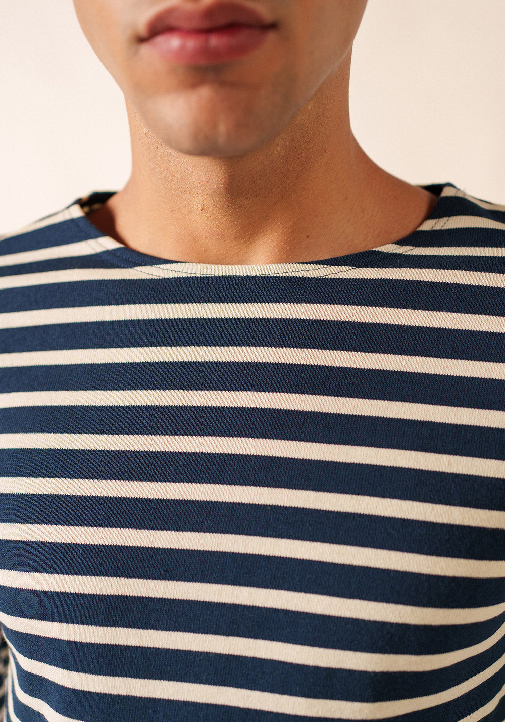 MERIDIEN MODERNE Breton Shirt (NAVY / ECRU)