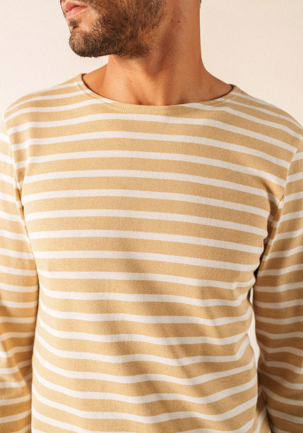 MERIDIEN MODERNE Breton Shirt (SAIL CANVAS / WHITE)