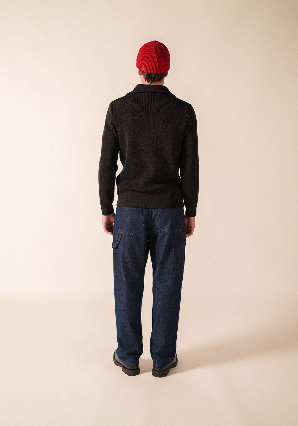 COTENTIN Trucker Sweater (DARK GRAY)