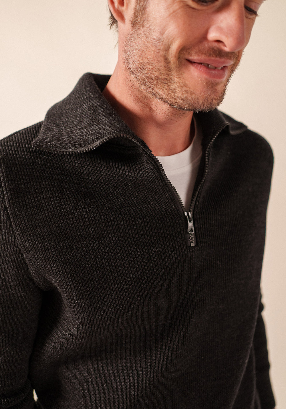 COTENTIN Trucker Sweater (DARK GRAY)