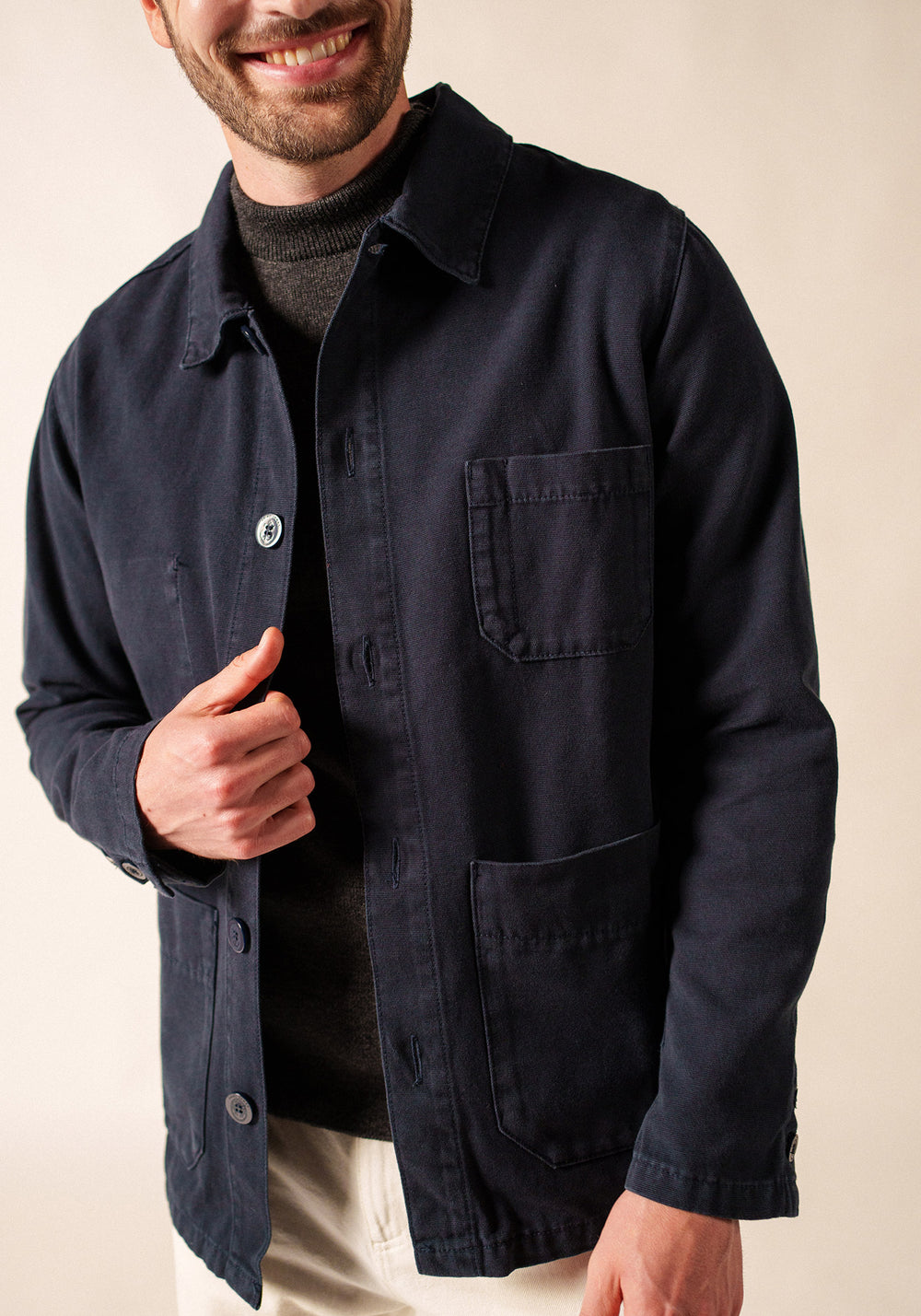SIROCCO III French Chore Jacket (NAVY)