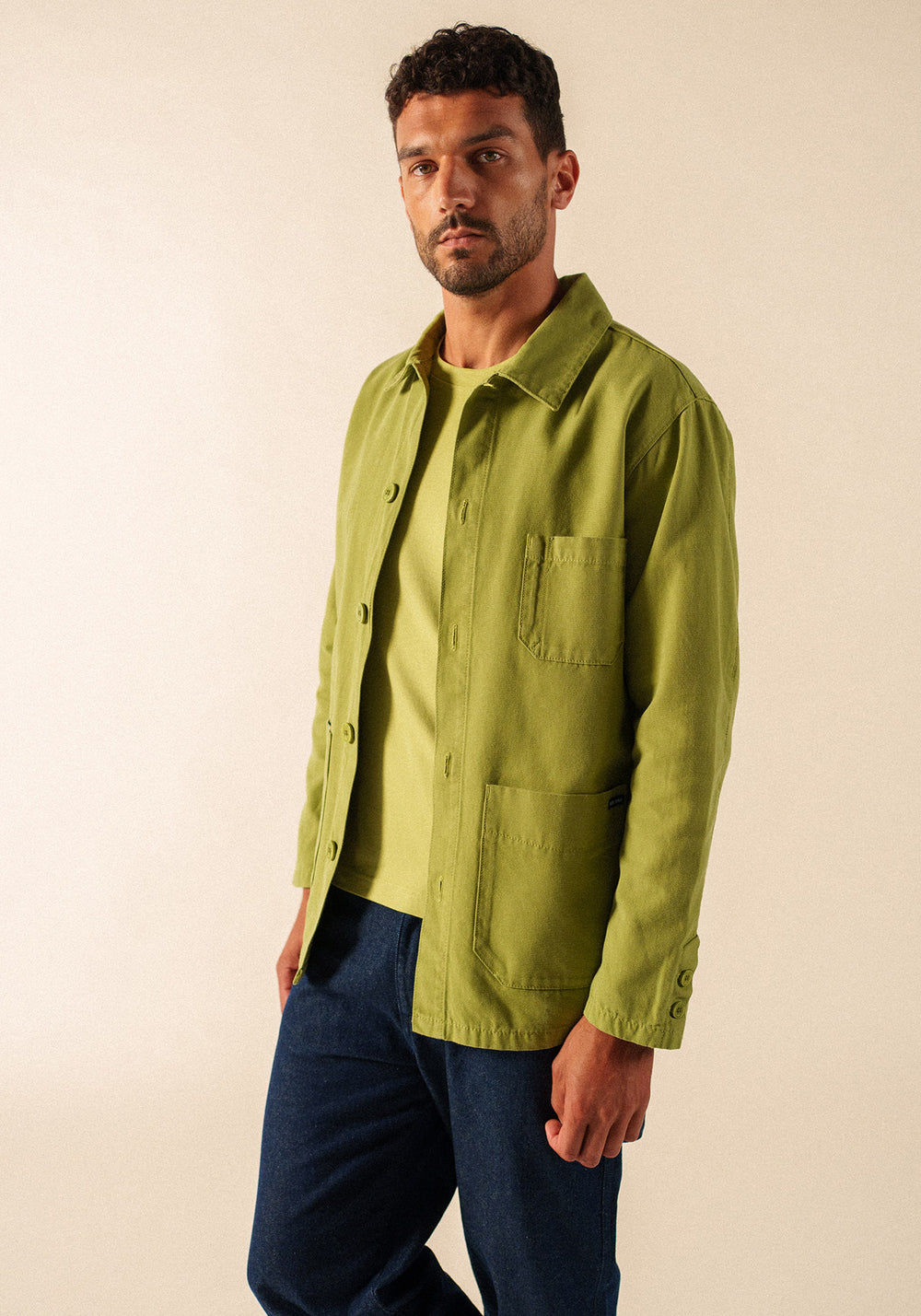SIROCCO II French Chore Jacket (SAGE OLIVE)