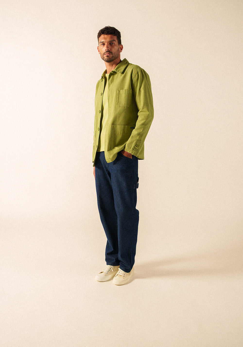 SIROCCO II French Chore Jacket (SAGE OLIVE)