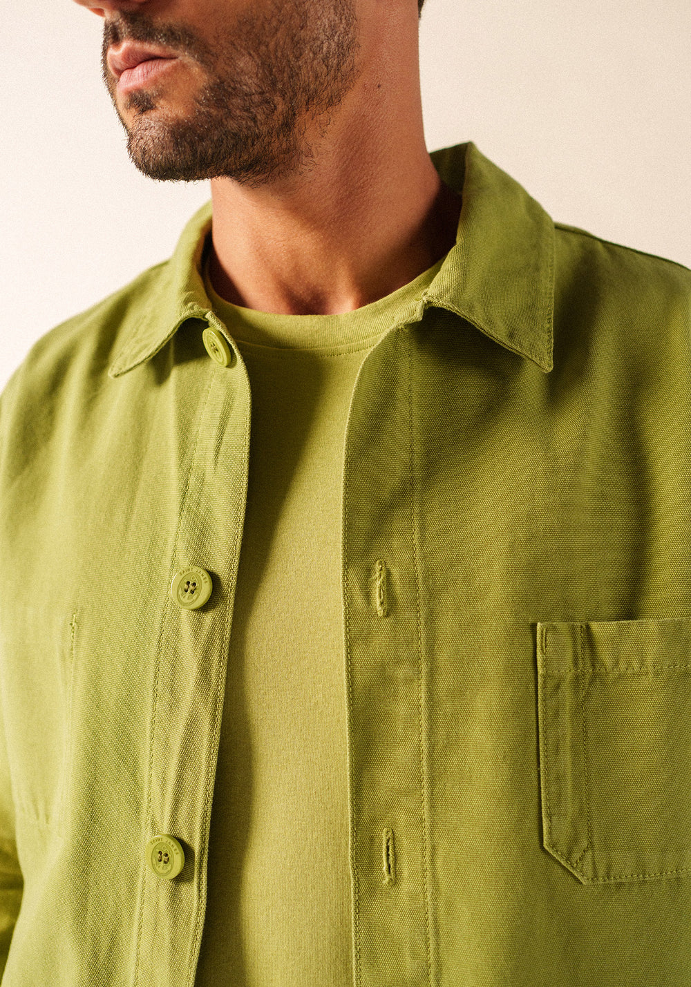 SIROCCO II French Chore Jacket (SAGE OLIVE)