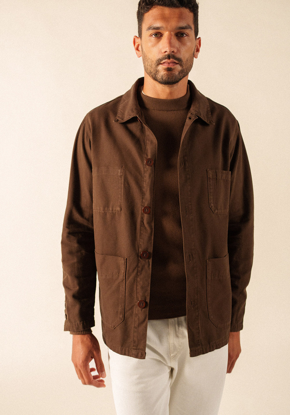 SIROCCO II French Chore Jacket (CHOCOLATE)