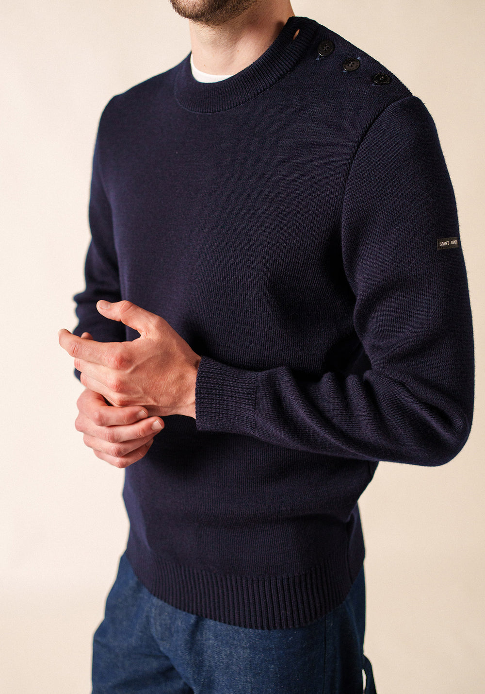 Cancale Fisherman Sweater (DARK BLUE)