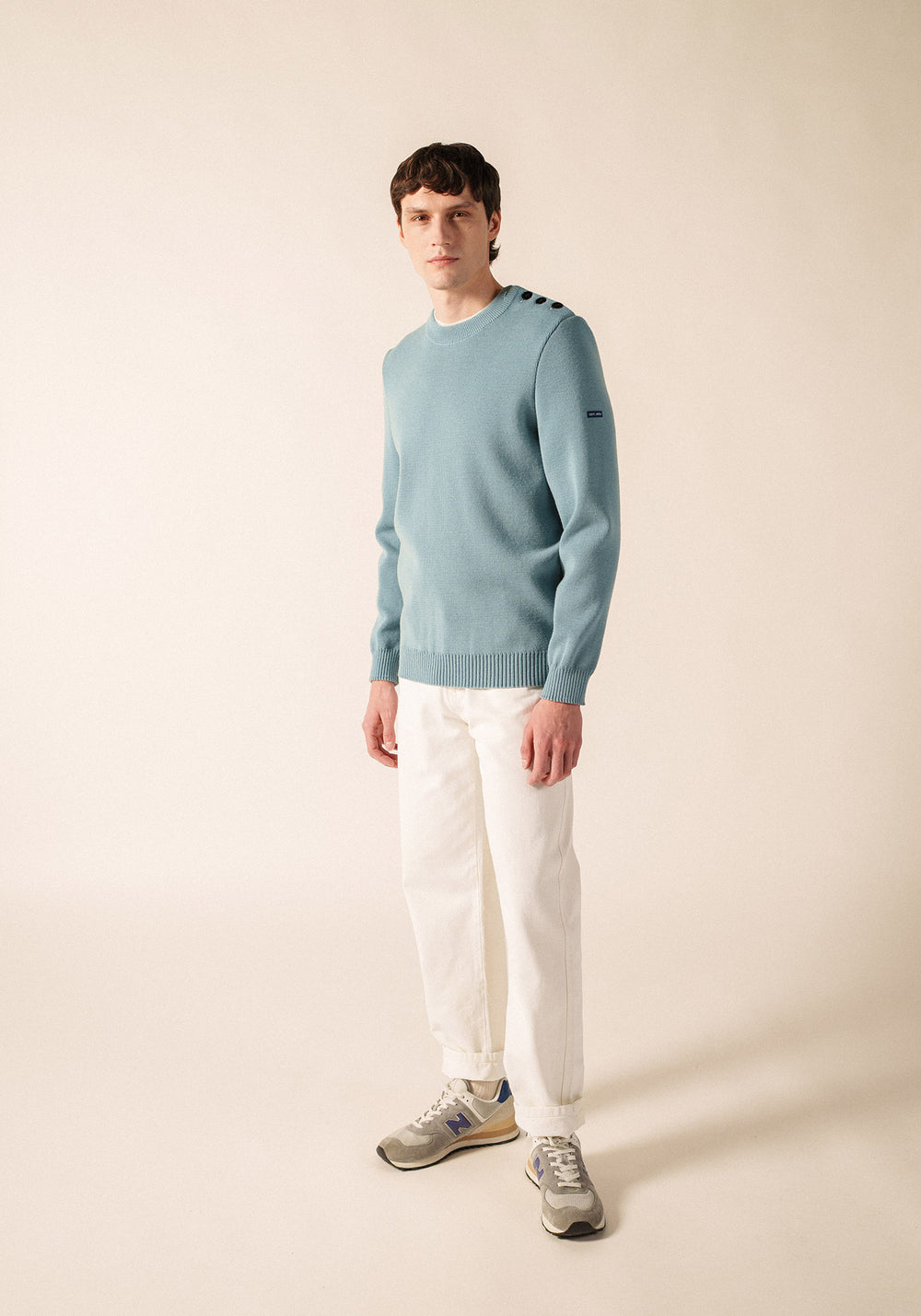 CANCALE Fisherman Sweater (LIGHT COASTAL BLUE)