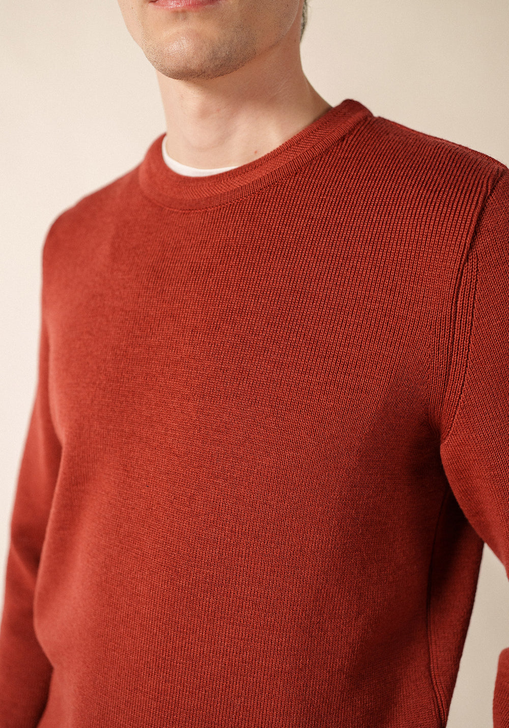LOCRONAN III Crew Neck Sweater (TERRACOTTA)