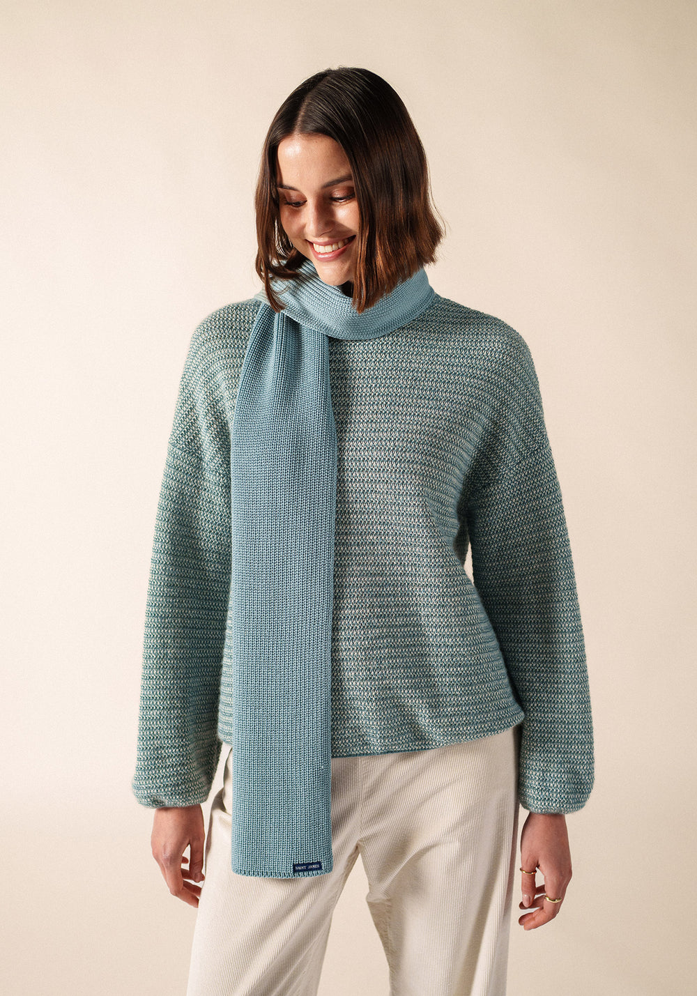 CANOE - Soft Wool Scarf (LIGHT COASTAL BLUE)